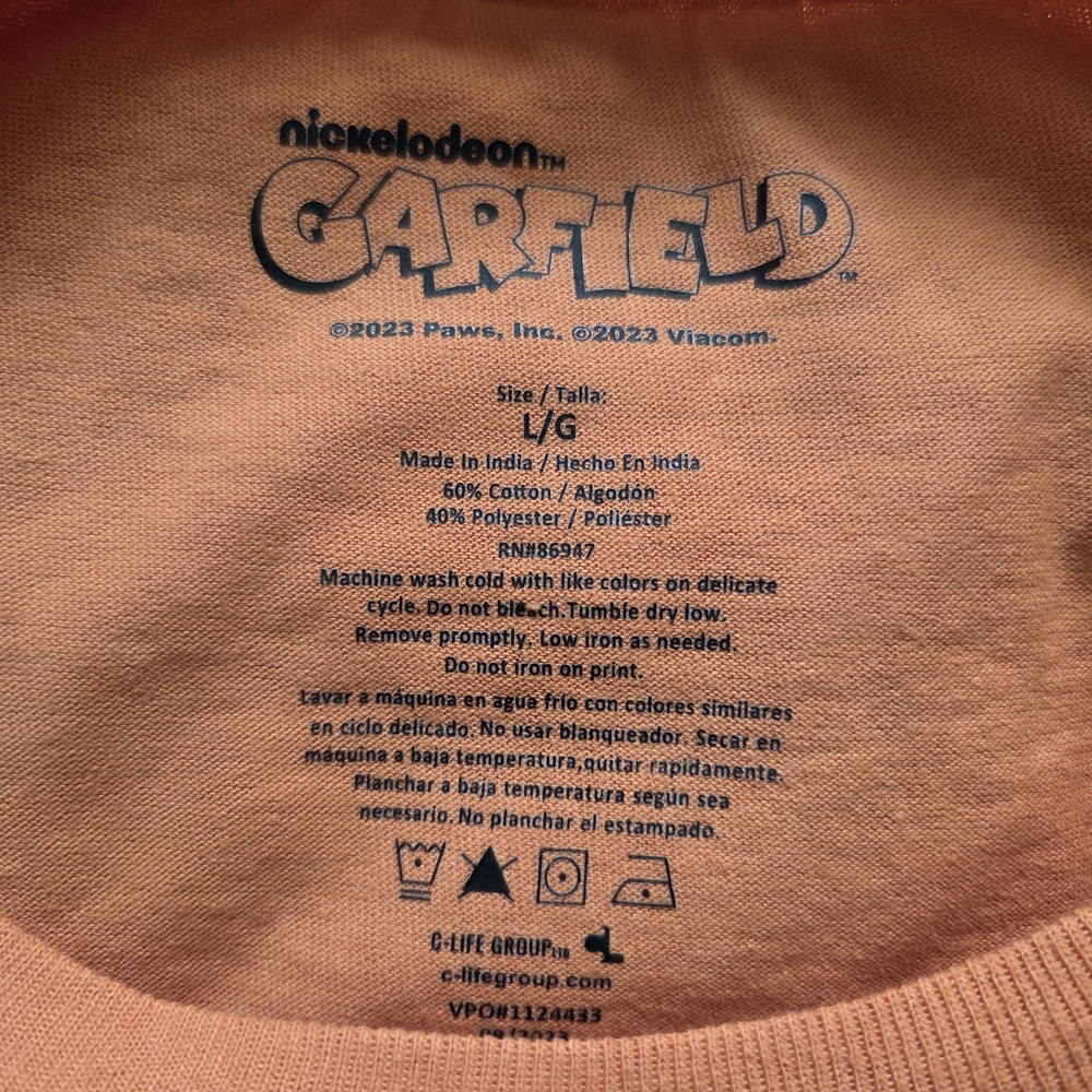 Garfield Orange T-Shirt - Picture 3 of 3